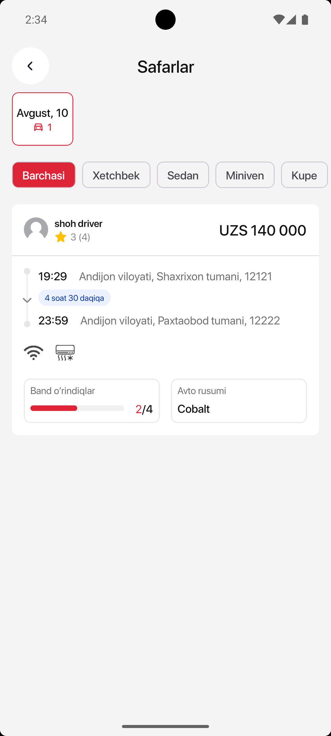 Taksi ro'yxati
